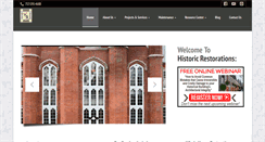 Desktop Screenshot of historic-restorations.com