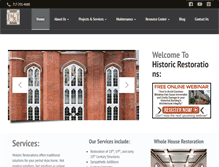 Tablet Screenshot of historic-restorations.com